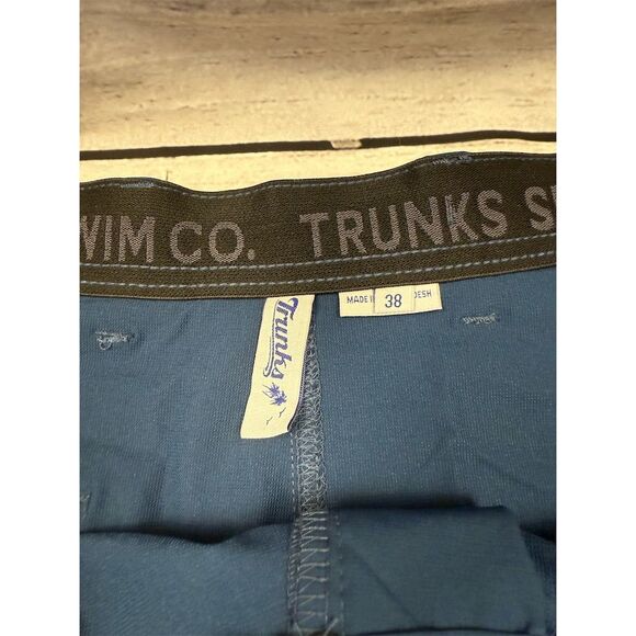 Men's Cargo Shorts Size 38 Blue Quick-Dry Elastic Waist Summer Casual - Picture 4 of 8